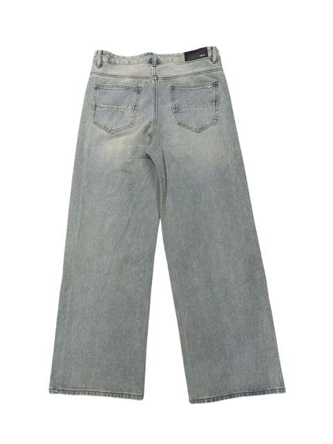 1:1 quality version Side Rhinestone Straight-Leg Jeans 2 colors 28756320