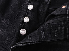 Distressed Ink-Splattered Flared Jeans 28677334