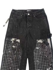 1:1 quality version Patchwork Embroidered Straight-Leg Jeans 28756315