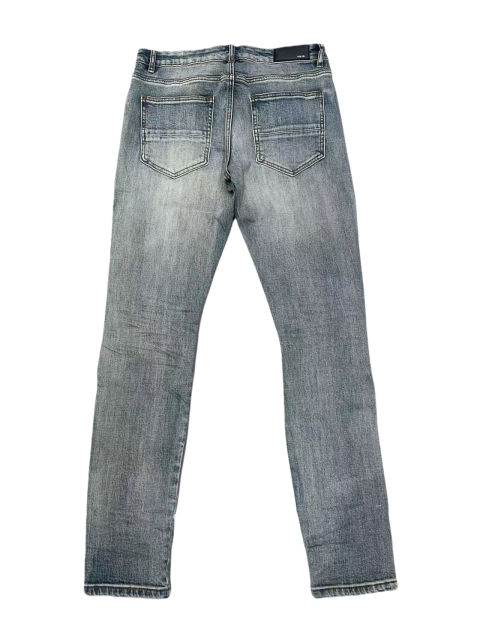 1:1 quality version White Bone Patchwork Embroidered Denim Jeans 28624035