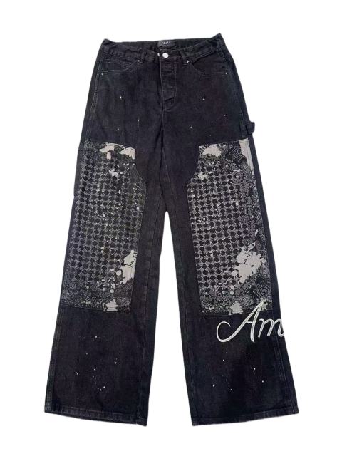 1:1 quality version Patchwork Embroidered Straight-Leg Jeans 28756315