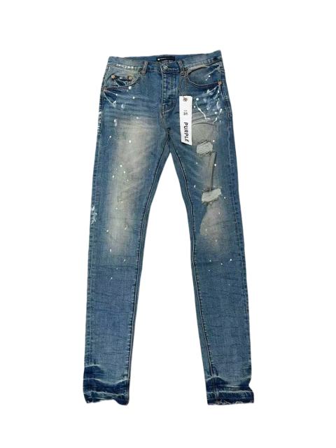1:1 quality version Paint Graffiti White Speckles Ripped Jeans 28761302
