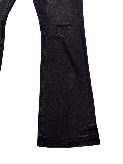 1:1 quality version Black Distressed Flared Jeans 28757509