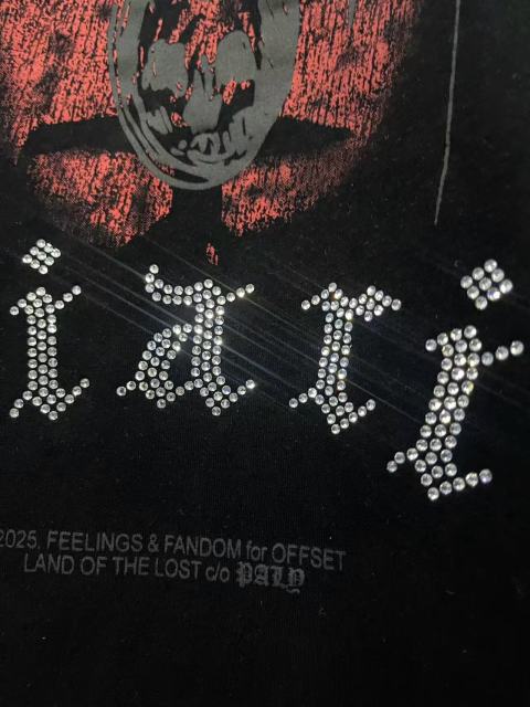 Album Merchandise Rhinestone Print Washed Version Tee 28756457