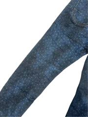 1:1 quality version Blue-Black Dyed White Speckles Jeans 28761313