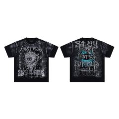 STAY CURIOUS EYEBALL FOIL printed Tee 28747662