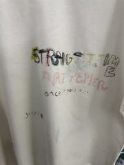 Vintage Hand-painted Graffiti Print Tee 28756447