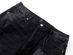 Colorful Cross Embroidered Jeans 28750151