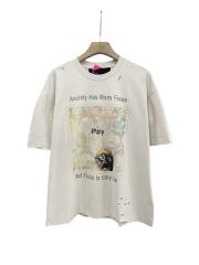 Panic Expression Graffiti Print Washed Version Tee 28751631