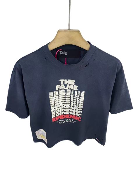 Repeated Logo Letter Print Washed Version Tee 28756309