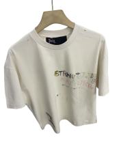 Vintage Hand-painted Graffiti Print Tee 28756447