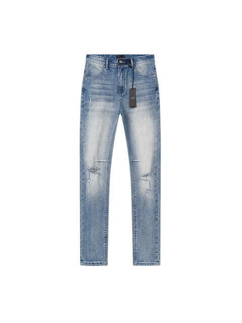 Knee-Ripped Jeans 28750137