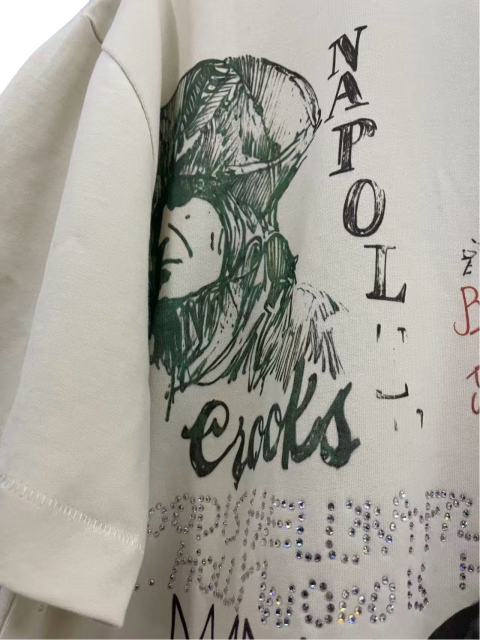 American Vintage Graffiti Rhinestone Print Tee 28756451