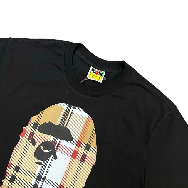 1:1 quality version Checkered Letter Print Tee 2 colors 28746619