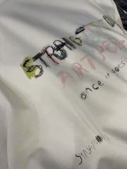 Vintage Hand-painted Graffiti Print Tee 28756447