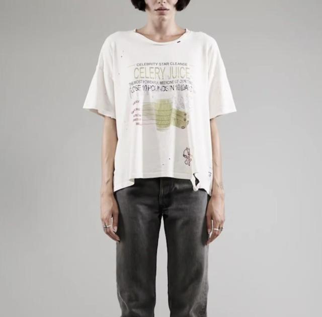 Celery Juice Rhinestone Print Tee 28756452