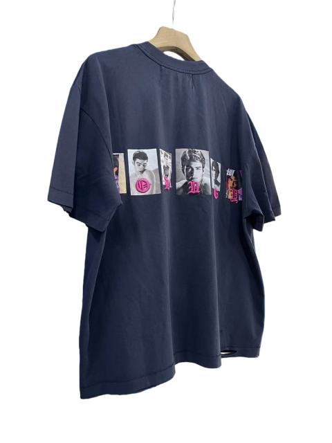 Commemorative Slogan Print Embroidered Washed Version Tee 28756298