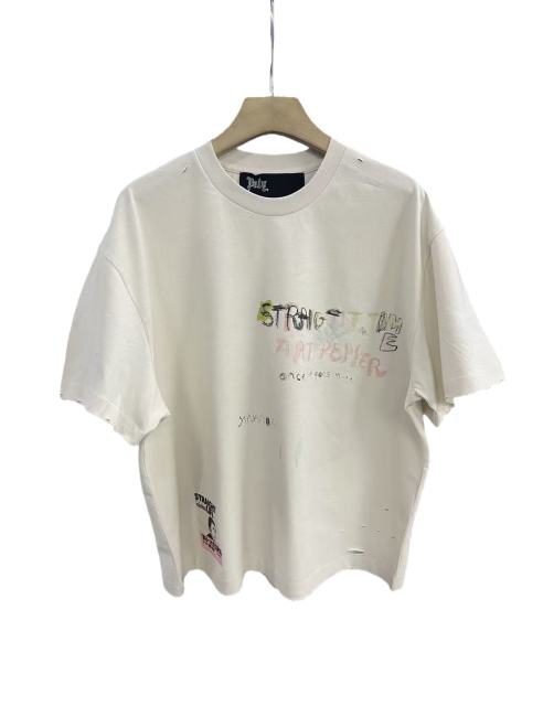 Vintage Hand-painted Graffiti Print Tee 28756447