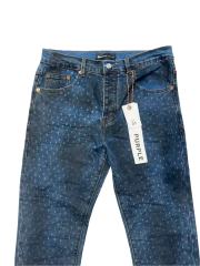 1:1 quality version Blue-Black Dyed White Speckles Jeans 28761313