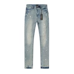 White Splatter-Print Jeans 28750159