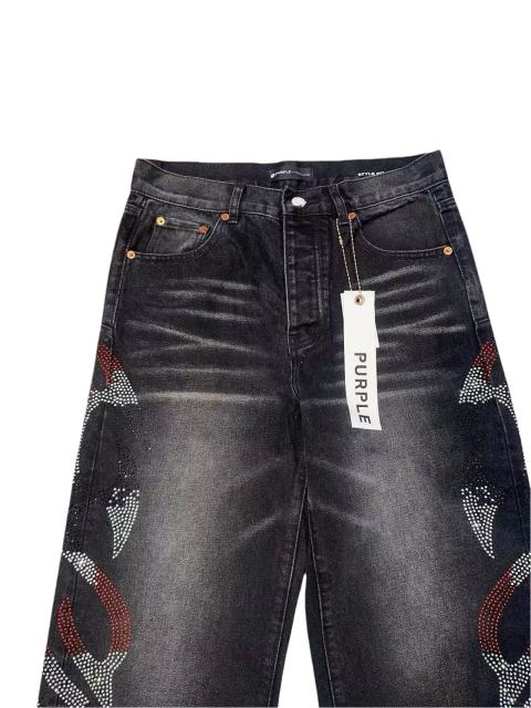 1:1 quality version Three-color Rivet Pleated Straight-leg Jeans 2 colors 28658089
