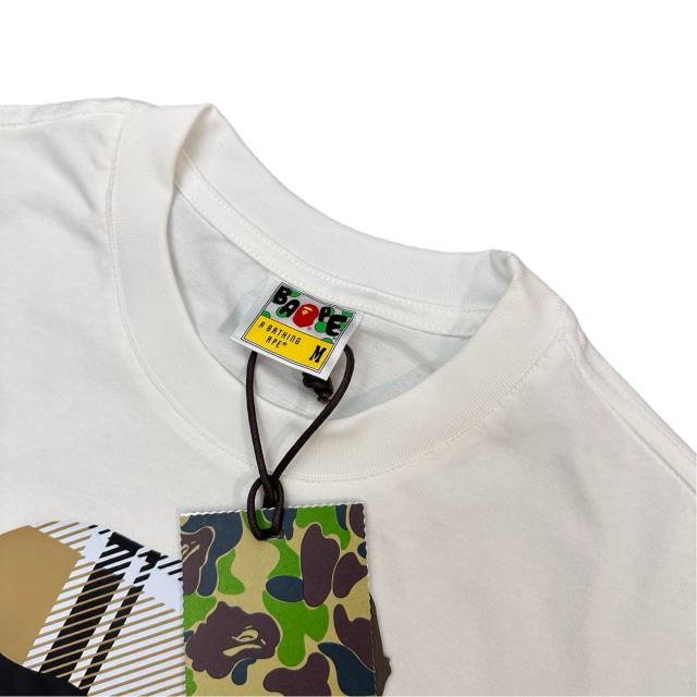1:1 quality version Checkered Letter Print Tee 2 colors 28746619