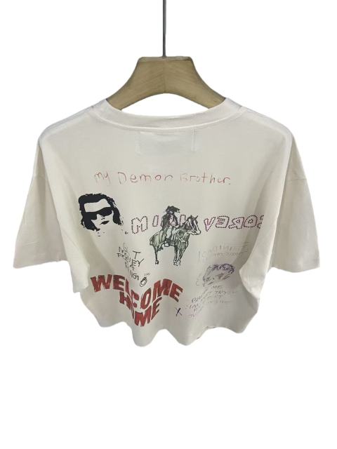 West Coast Graffiti Rhinestone Print Tee 28756454