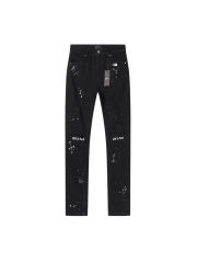 Ink-Splattered Ripped Jeans 28750109