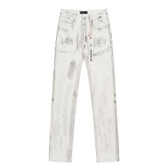 Distressed White Jeans 28684971