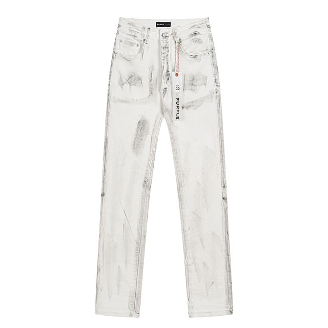 Distressed White Jeans 28684971