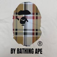 1:1 quality version Checkered Letter Print Tee 2 colors 28746619