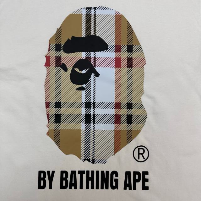 1:1 quality version Checkered Letter Print Tee 2 colors 28746619