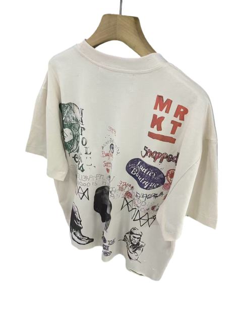 American Vintage Graffiti Rhinestone Print Tee 28756451