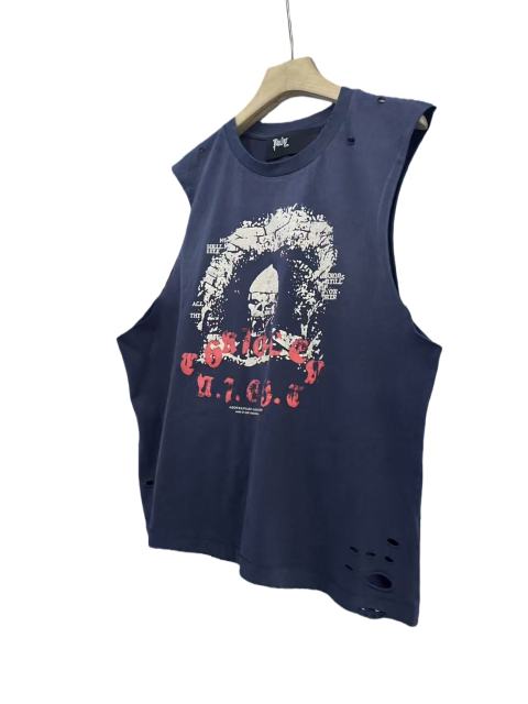 Skull No.11 Print Washed Version Vest 28751626