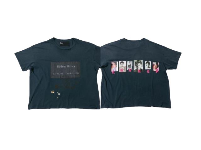 Commemorative Slogan Print Embroidered Washed Version Tee 28756298