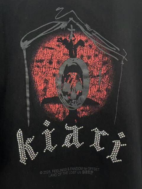 Album Merchandise Rhinestone Print Washed Version Tee 28756457