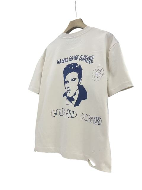 Vintage Blue Portrait Print Tee 28751630
