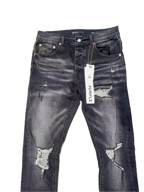 1:1 quality version Wall Crack Style Ripped Visible Stitching Jeans 28761308