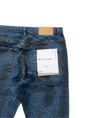 1:1 quality version Blue-Black Dyed White Speckles Jeans 28761313
