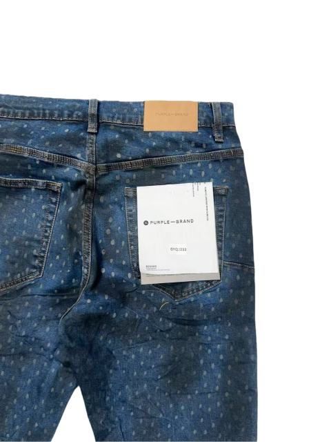 1:1 quality version Blue-Black Dyed White Speckles Jeans 28761313