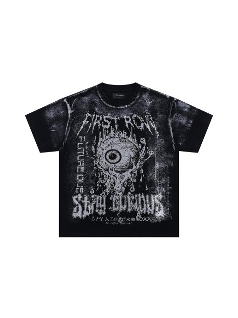 STAY CURIOUS EYEBALL FOIL printed Tee 28747662