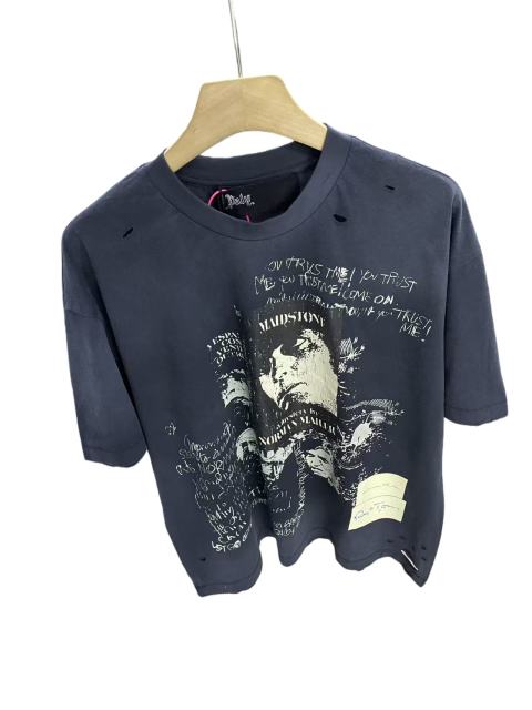 Chest Portrait Print Washed Version Tee 28756304