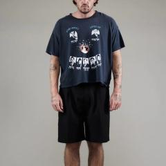 Character Smiley Face Combo Print Washed Version Tee 28756300
