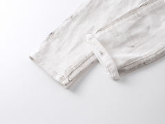 Distressed White Jeans 28684971