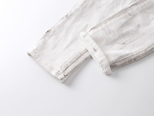 Distressed White Jeans 28684971