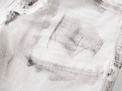 Distressed White Jeans 28684971