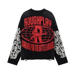 Triangular Summoning Circle Silver Hot Stamping Print Washed Version Long Sleeve T-Shirt 2 colors 28758382