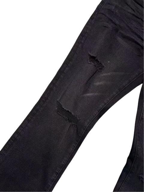 1:1 quality version Black Distressed Flared Jeans 28757509