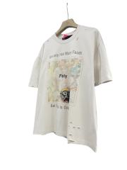 Panic Expression Graffiti Print Washed Version Tee 28751631
