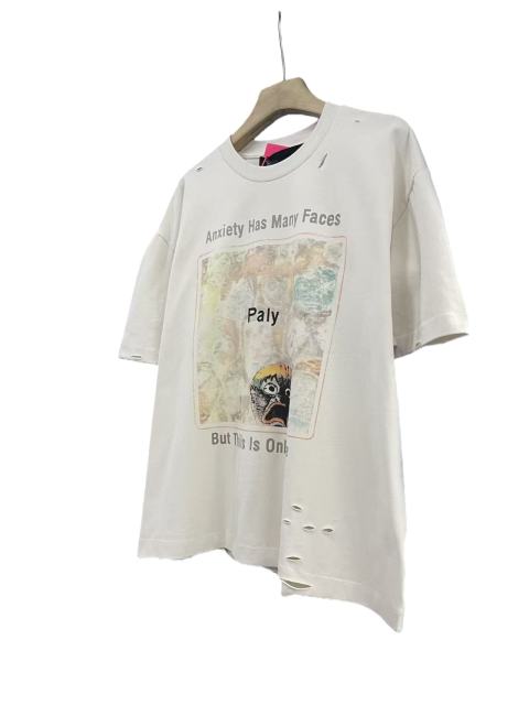 Panic Expression Graffiti Print Washed Version Tee 28751631